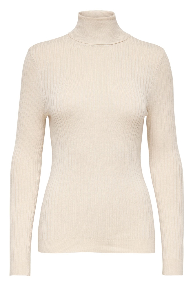 ONLKAROL L/S ROLLNECK PULLOVER KNT 15165075 PUMICE STONE/W MELANGE